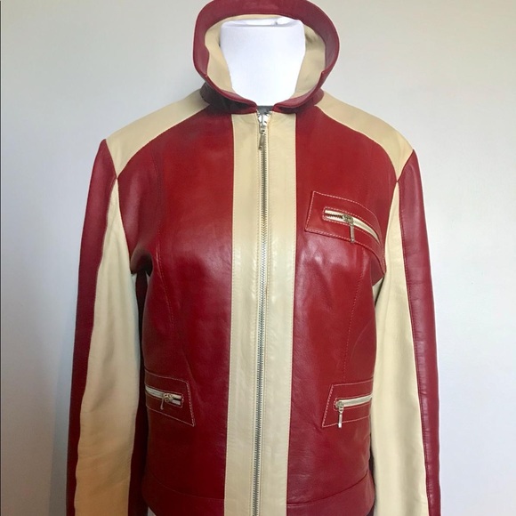 Amazing 50s Vibe Retro Leather Jacket - Picture 6 of 12
